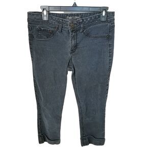 Fade To Blue Womens Size 10 Blue Gray Solid Tapered Jeans